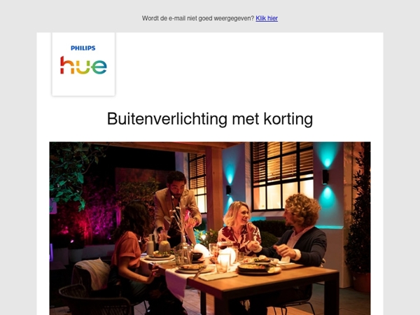 Binnenkort: Buitenverlichting met korting!