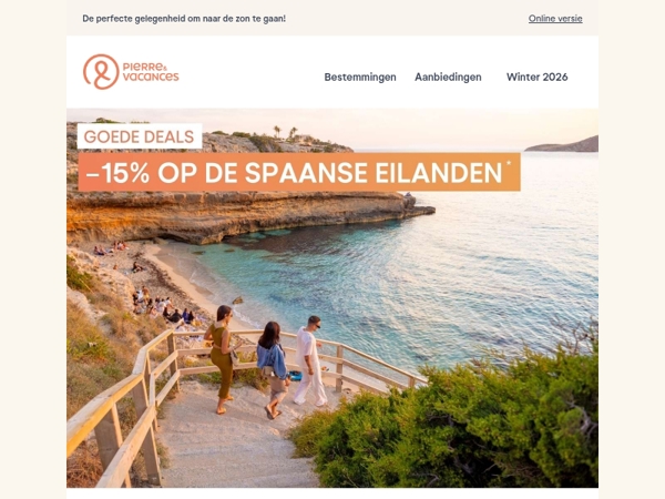 ☀️ -15% op de Spaanse eilanden