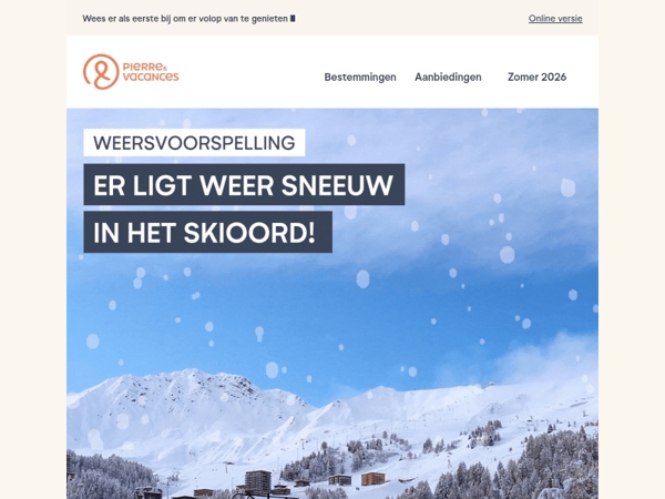 ❄️ De eerste sneeuwvlokken zijn gevallen!