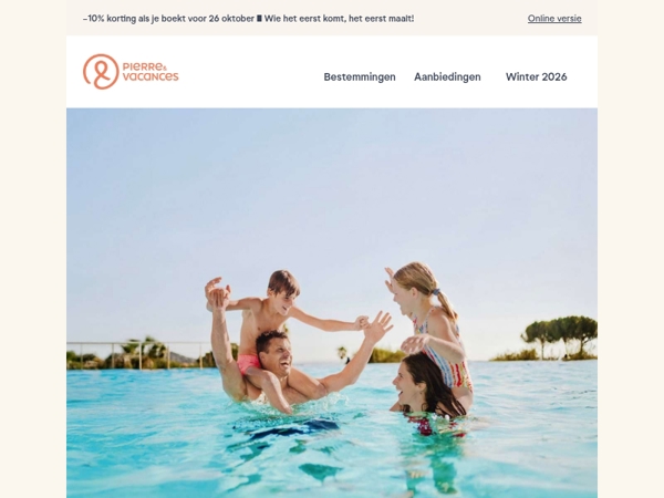 ☀️ Zomer 2026: boekingen zijn nu open!