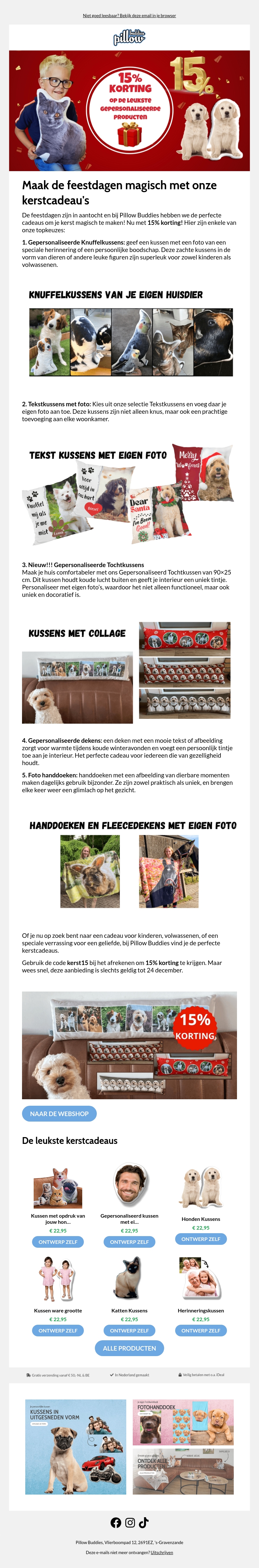 Maak de feestdagen magisch met onze kerstcadeau's Maak de feestdagen magisch met onze kerstcadeau's