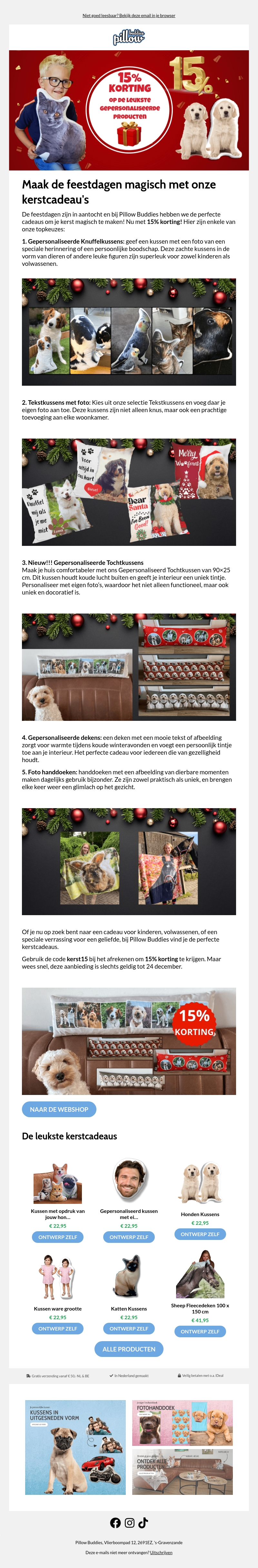 Maak de feestdagen magisch met onze kerstcadeau's Maak de feestdagen magisch met onze kerstcadeau's