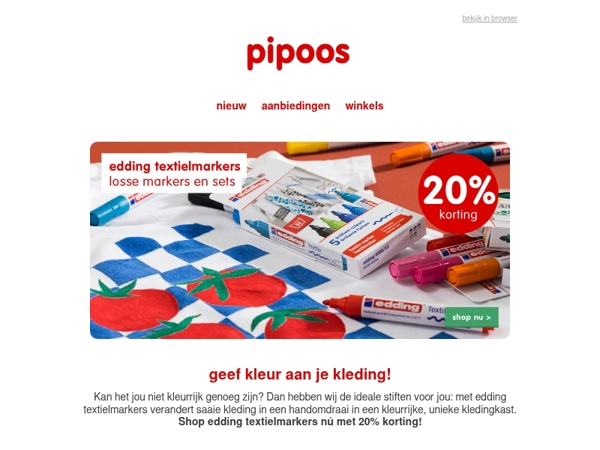 🌈 Geef kleur aan je kleding