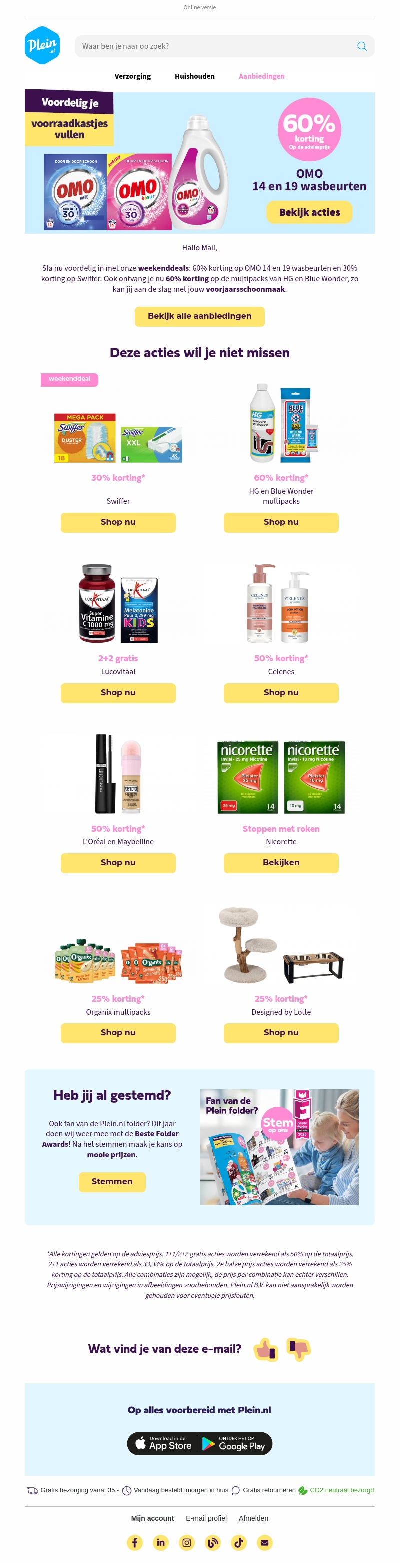 Ontdek de weekenddeals van OMO en Swiffer🔥 Ontdek de weekenddeals van OMO en Swiffer🔥