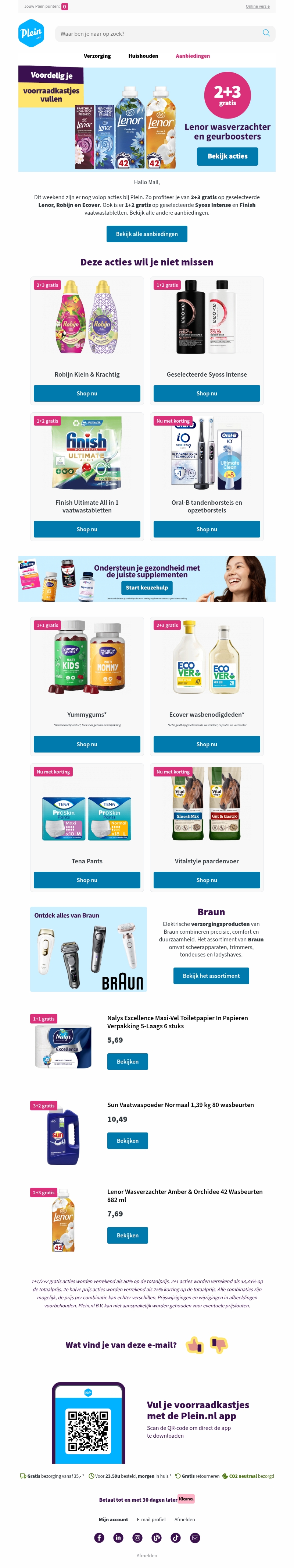 🌸 2+3 gratis op Lenor wasverzachter en geurboosters 🌸 2+3 gratis op Lenor wasverzachter en geurboosters