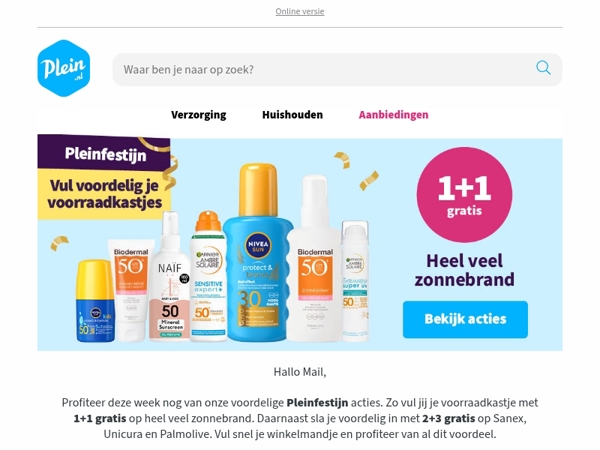 Profiteer deze week nog van Pleinfestijn 💙 💥