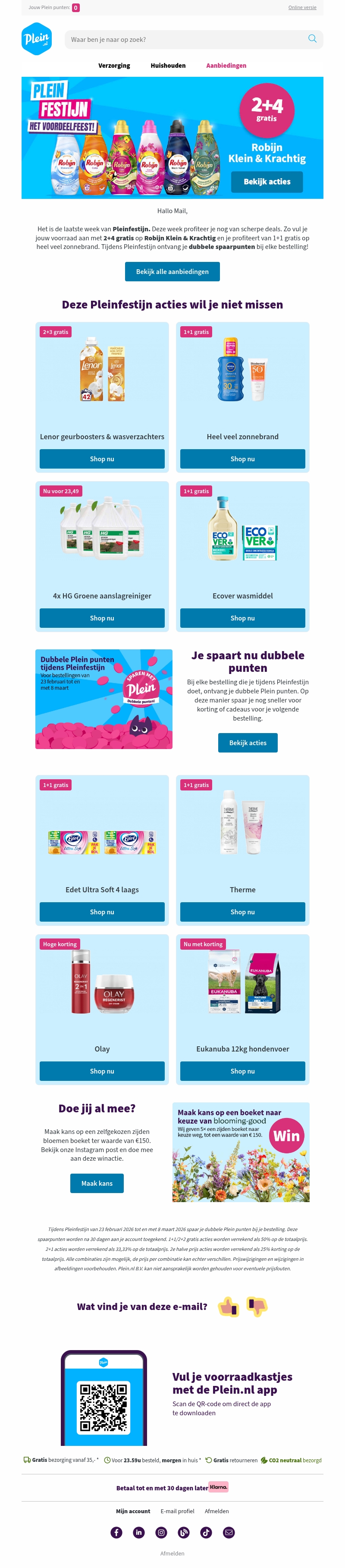 Laatste week Pleinfestijn, pak je voordeel Laatste week Pleinfestijn, pak je voordeel