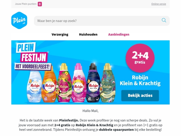 Laatste week Pleinfestijn, pak je voordeel