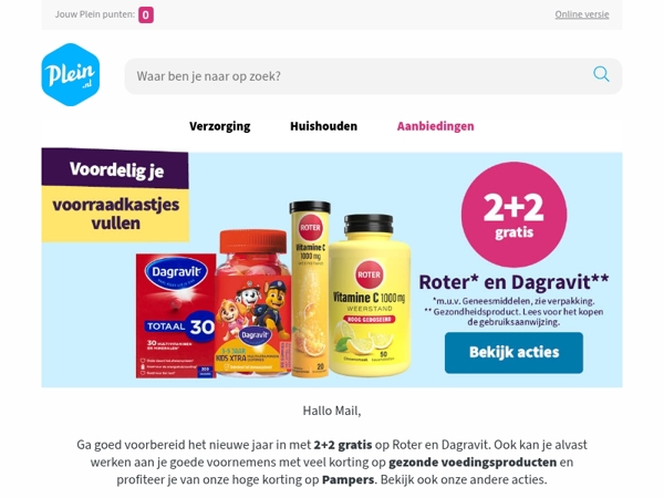 Deze week 2+2 gratis op Roter en Dagravit🌱