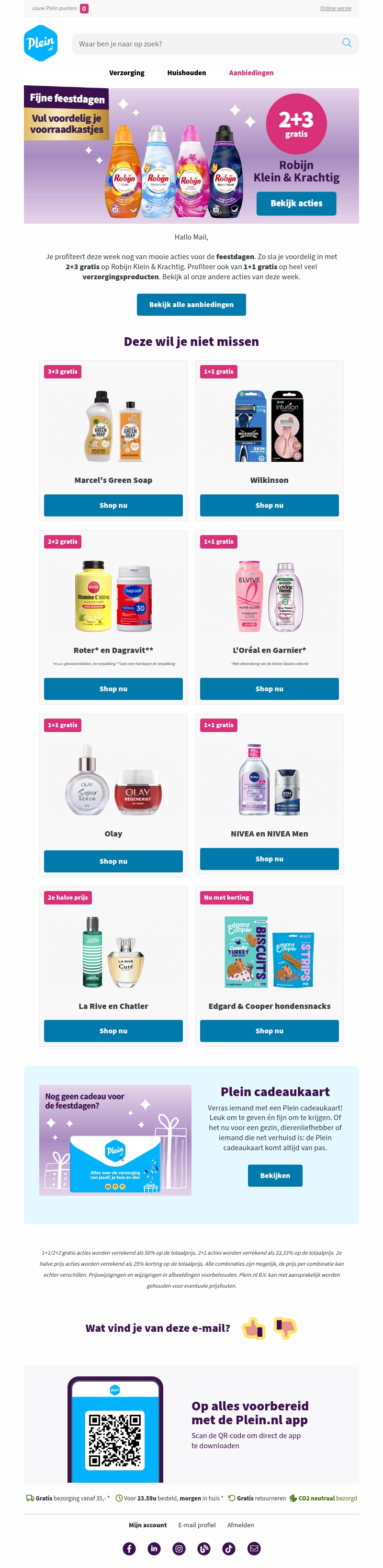 Nu 2+3 gratis op Robijn Klein & Krachtig Nu 2+3 gratis op Robijn Klein & Krachtig