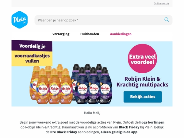 Profiteer van onze Pre Black Friday acties 🔥