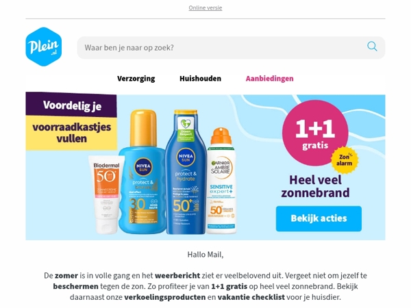 Tijd om voordelig zonnebrand in te slaan 🌞