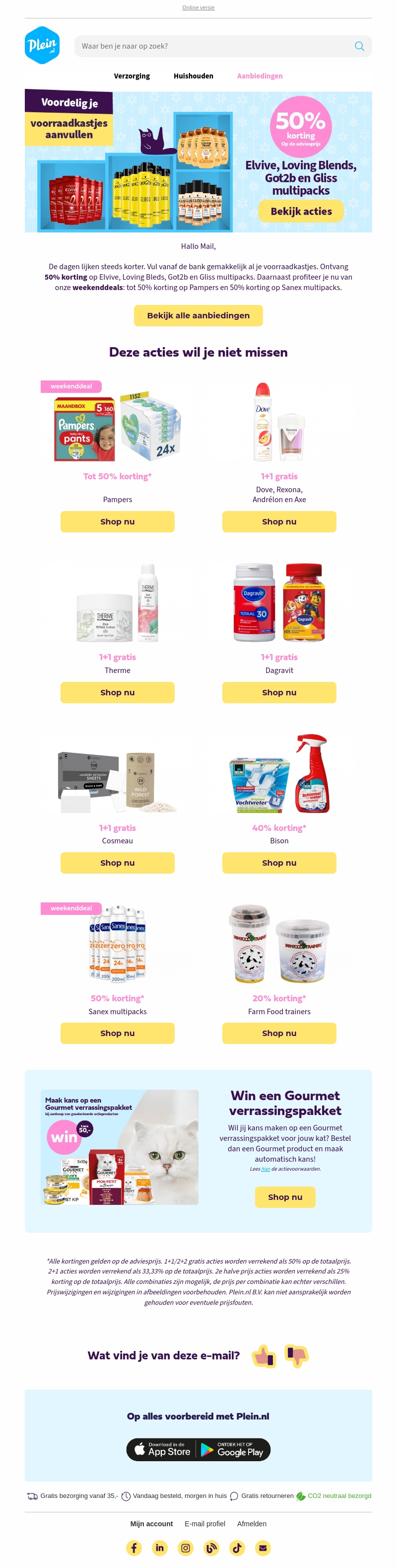 Nu 1+1 op Dove, Rexona, Therme en nog veel meer Nu 1+1 op Dove, Rexona, Therme en nog veel meer