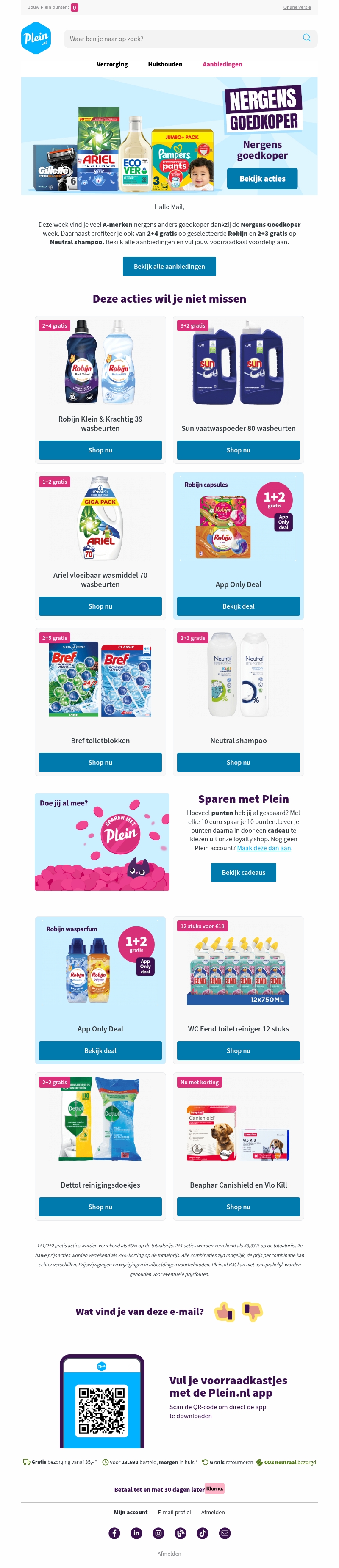 Deze favorieten vind je Nergens Goedkoper Deze favorieten vind je Nergens Goedkoper