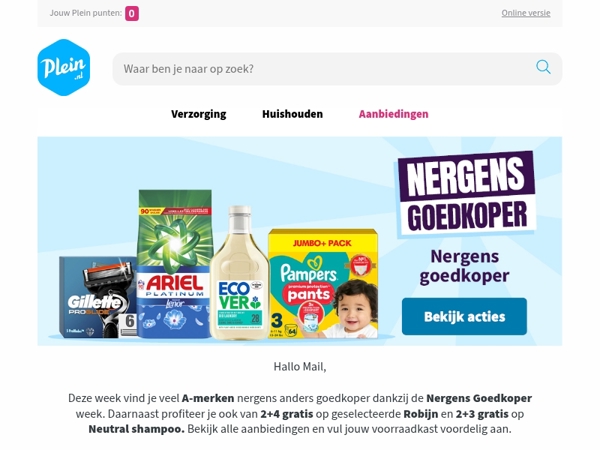 Deze favorieten vind je Nergens Goedkoper