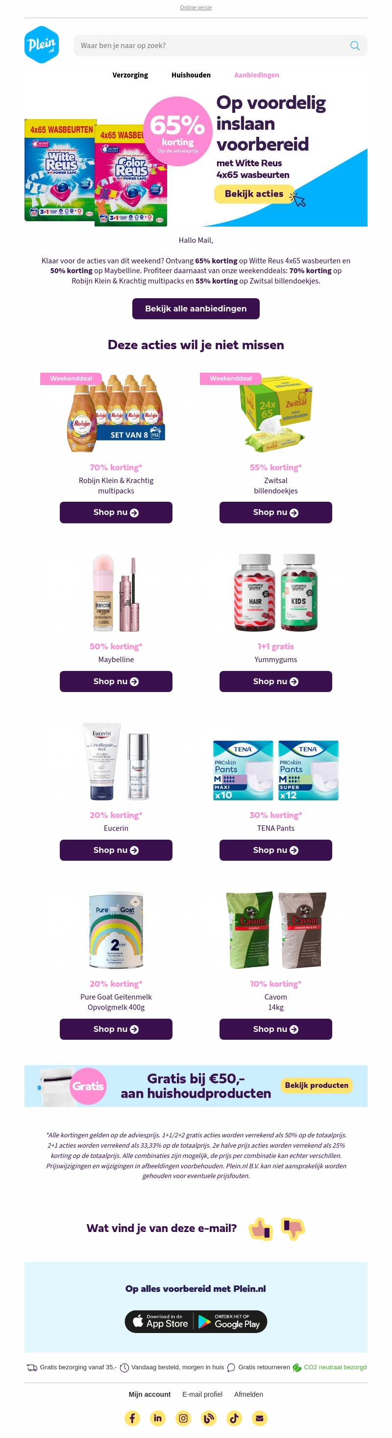 Robijn Klein & Krachtig multipacks, nu met 70% π₯ Robijn Klein & Krachtig multipacks, nu met 70% π₯