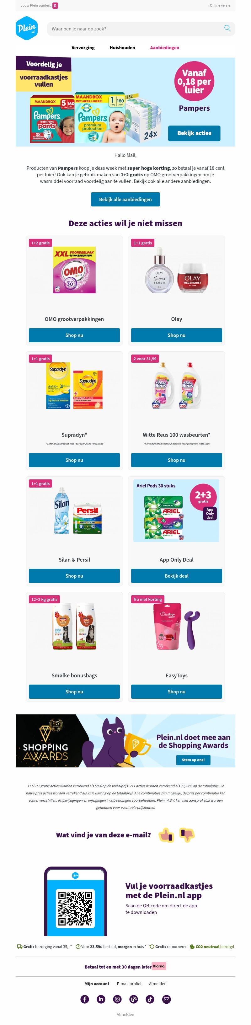 Pampers mega deal: deze week extra voordelig 👶 Pampers mega deal: deze week extra voordelig 👶