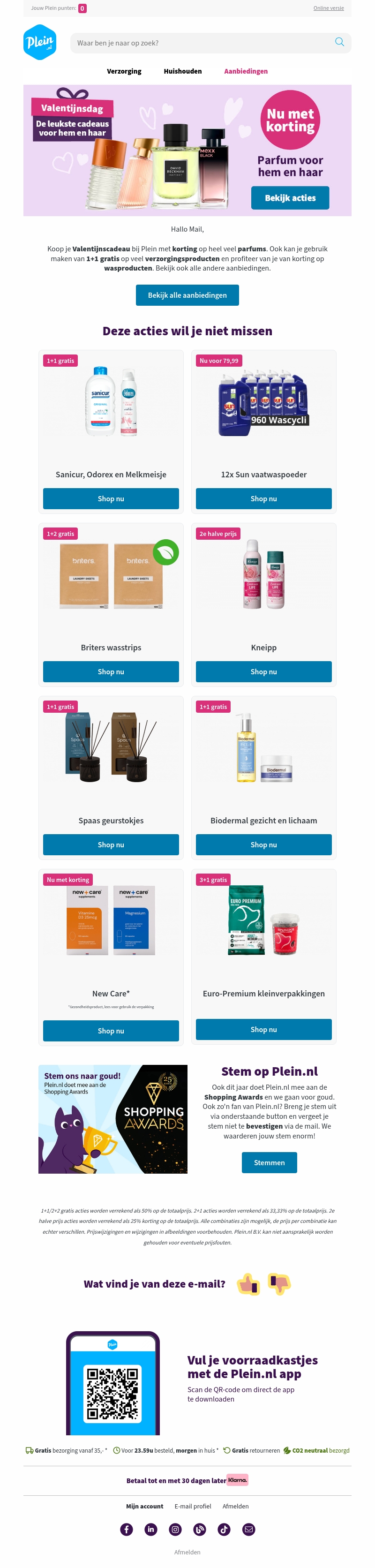 Valentijnsdeals met korting op parfums voor hem en haar π Valentijnsdeals met korting op parfums voor hem en haar π