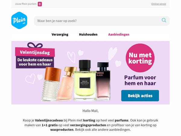 Valentijnsdeals met korting op parfums voor hem en haar 💘