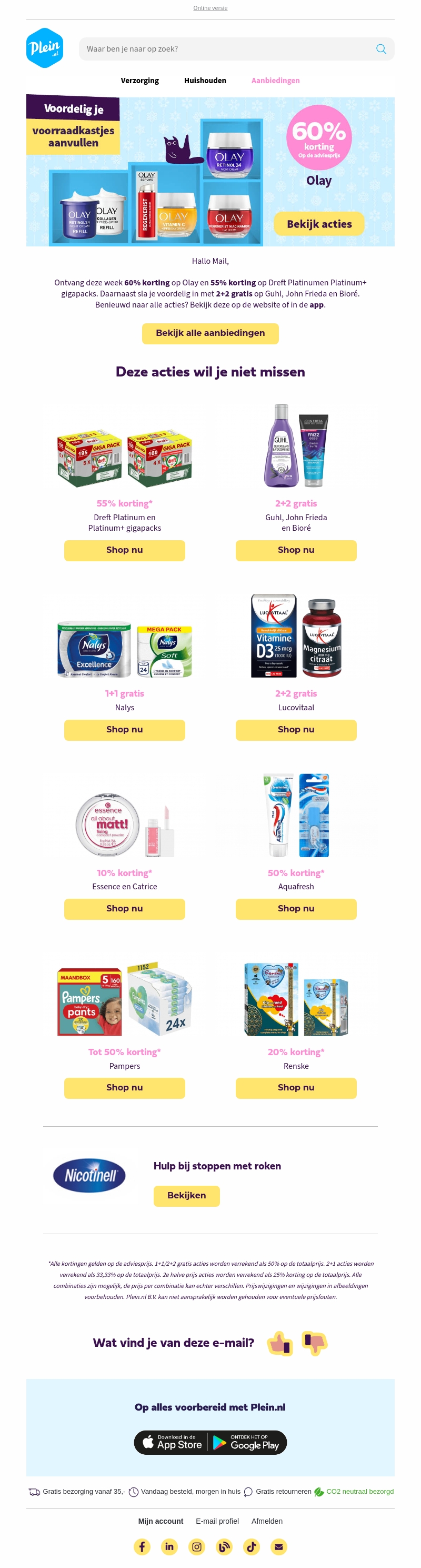 Voordelig je voorraadkastjes vullen bij Plein.nl π Voordelig je voorraadkastjes vullen bij Plein.nl π