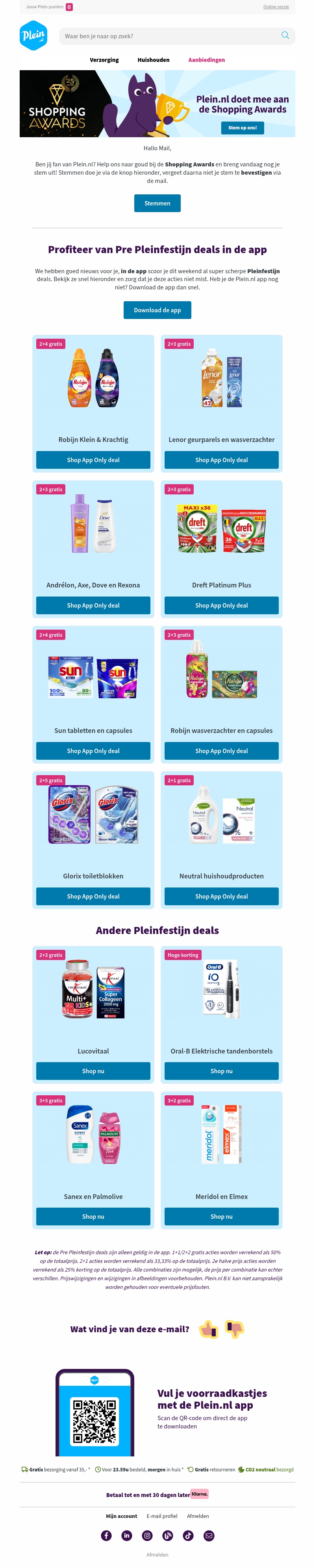 Profiteer nu al van Pleinfestijn in de app 💙 🎉 Profiteer nu al van Pleinfestijn in de app 💙 🎉