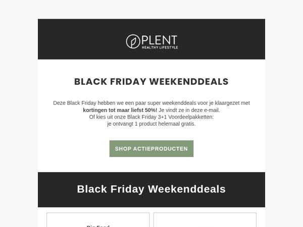 🖤 Black Friday Weekenddeals