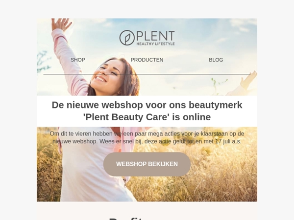🎉 De nieuwe Plent Beauty Care webshop is live – vier het met ons mee!