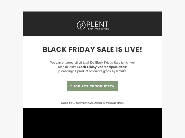 🖤 Black Friday Sale is Live - Gratis Product