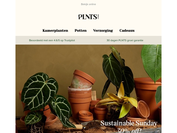 De laatste PLNTS Week deal: 30% korting op Sustainability Boxen! 🌱