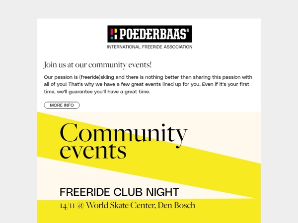 Join our community events this season! 🚀