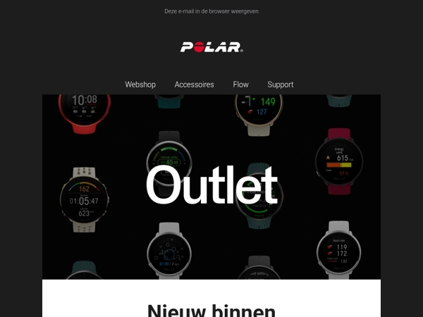 Nieuw binnen in de Polar Outlet