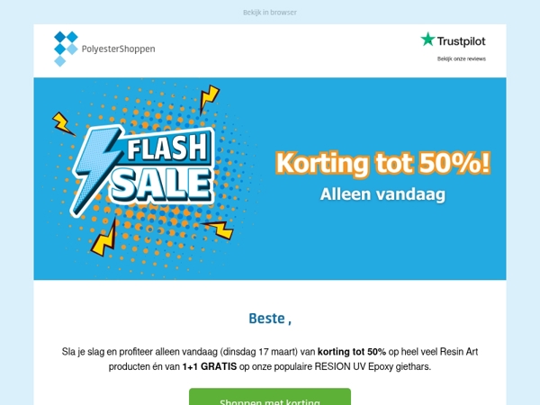 Alleen vandaag korting tot 50% en Epoxy 1+1 gratis 🎁