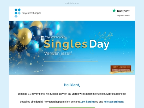 11/11 = Singles Day  🎉