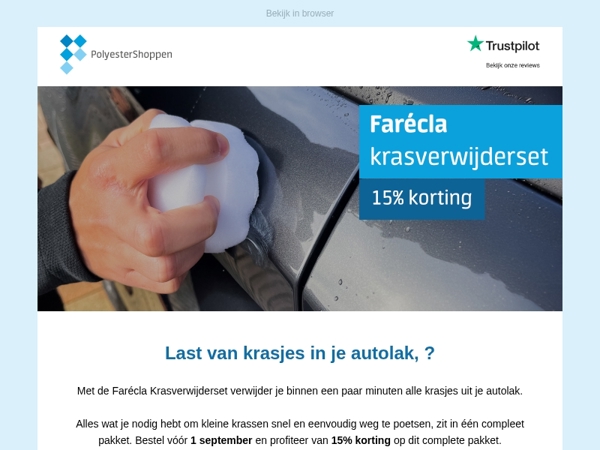 , 15% korting op de Farécla Krasverwijderset  💎