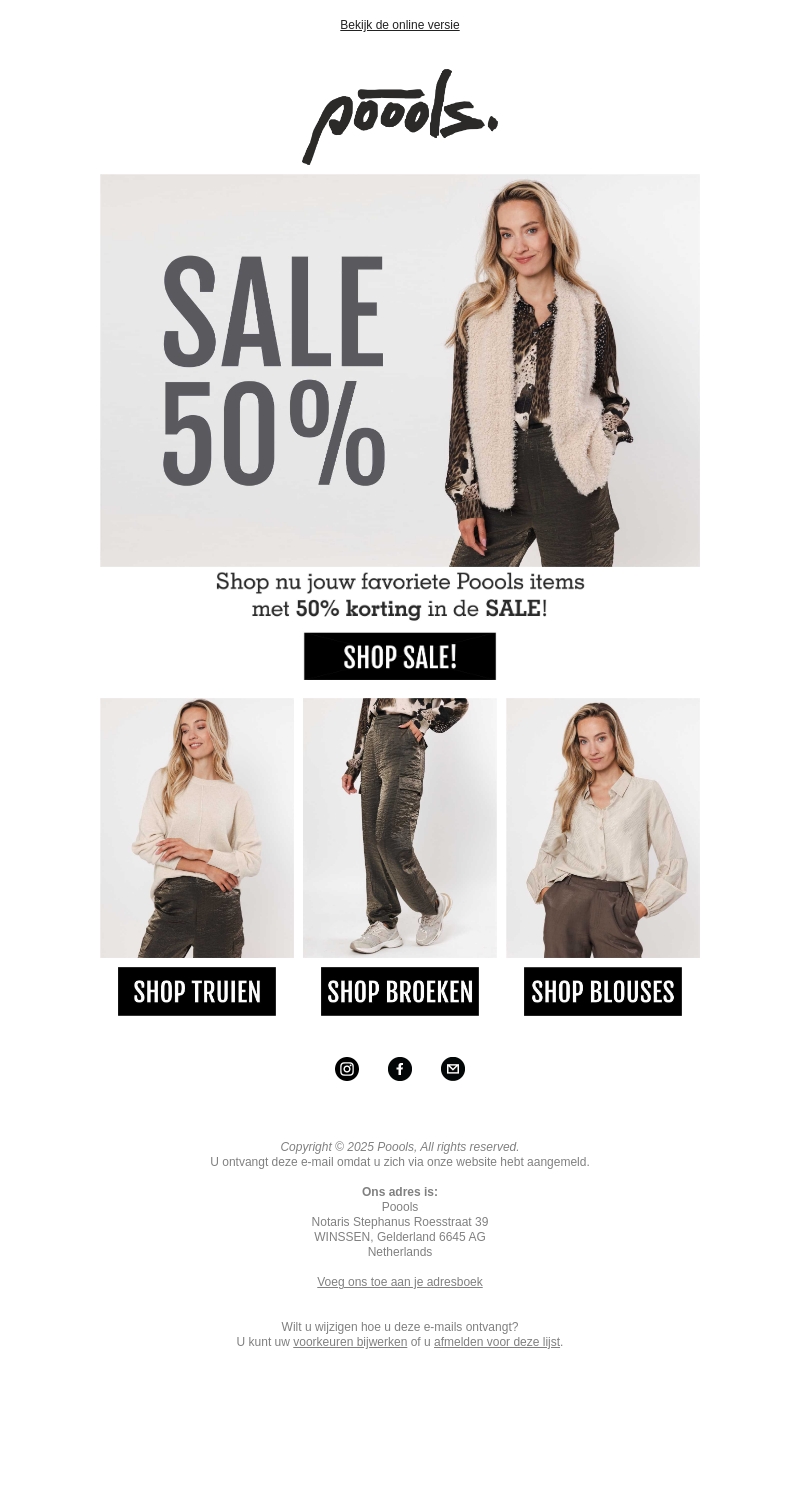 SALE! shop nu met 50% korting 👜 SALE! shop nu met 50% korting 👜