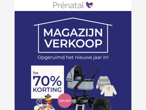 Tot 70% korting op fashion, autostoelen, buggy's en meer!