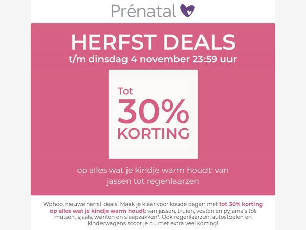 ☔ Stormachtig weer = nieuwe herfst deals