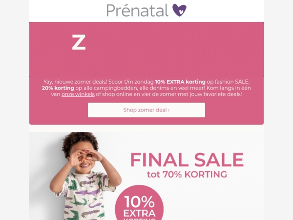 Mail zomerse kortingen tot 20% wachten op je! ☀️
