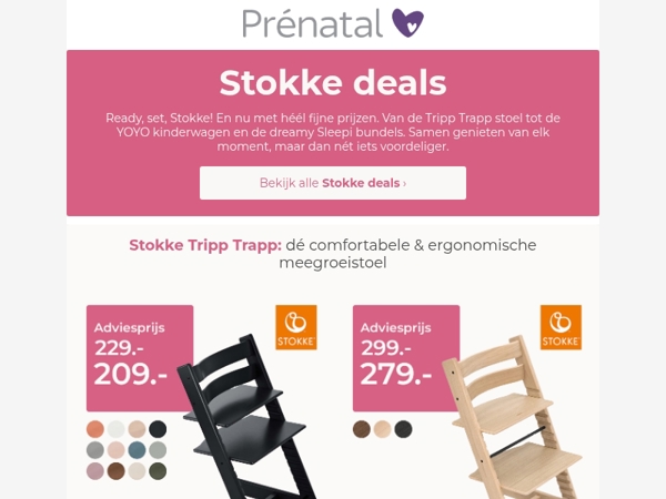 Stokke deals speciaal voor jou, Mail