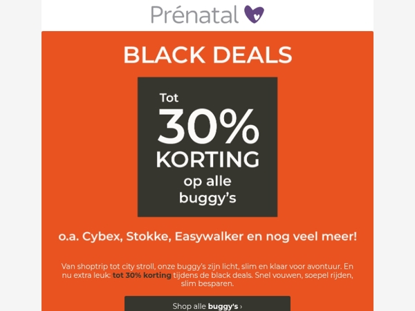 Always on the go? 🚶 Shop buggy’s tot 30% korting