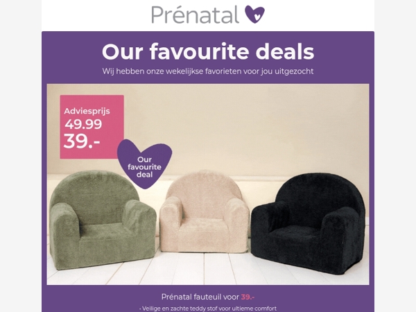 Nieuwe folder favorieten ✨Korting op Prénatal fauteuils, Medela en meer