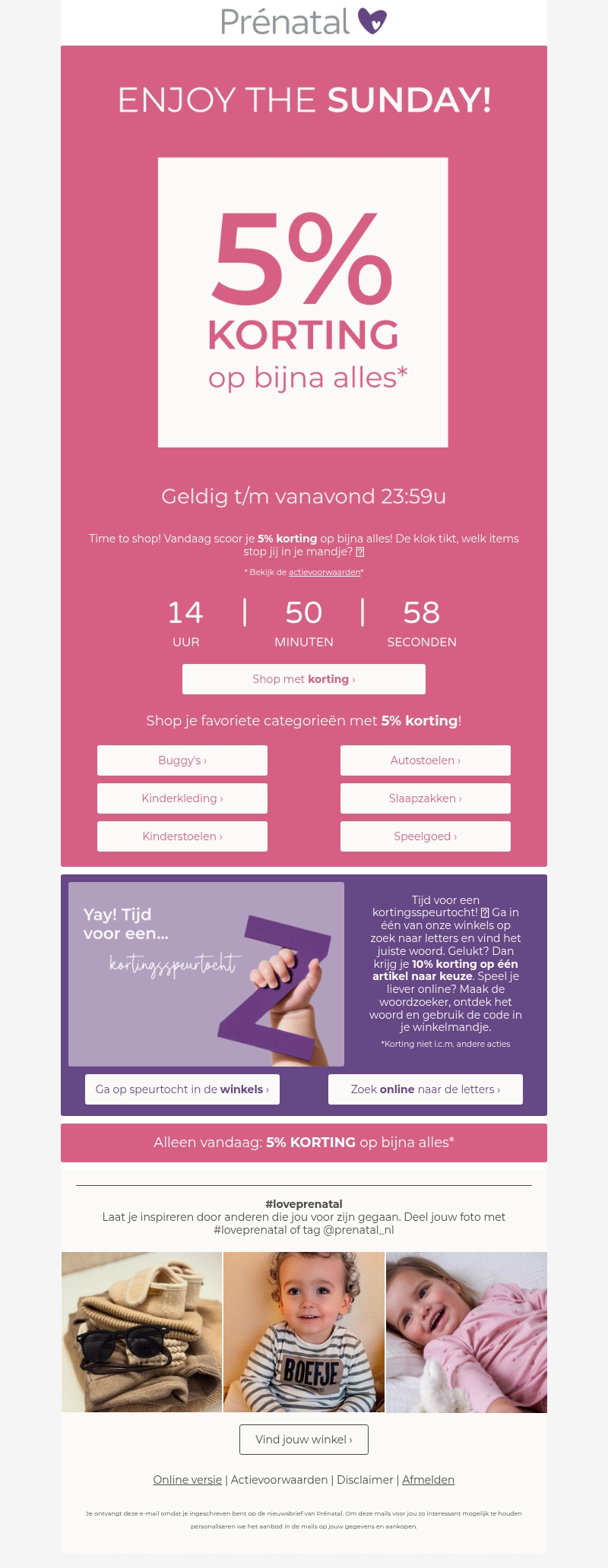 We've got something for you 💌 5% korting op bijna alles We've got something for you 💌 5% korting op bijna alles