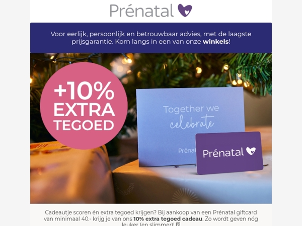 Cadeautje scoren én extra tegoed krijgen?