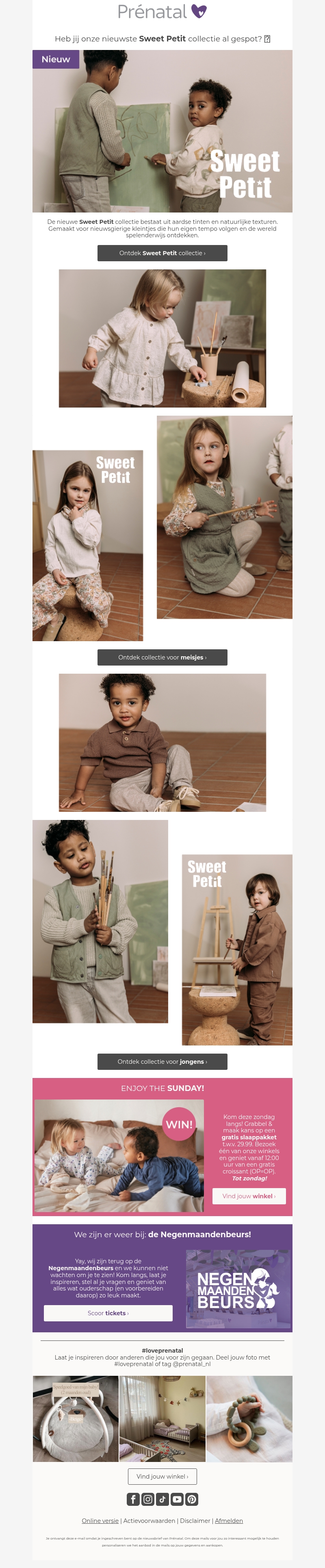 Mail, heb jij onze nieuwste Sweet Petit collectie al gespot? Mail, heb jij onze nieuwste Sweet Petit collectie al gespot?