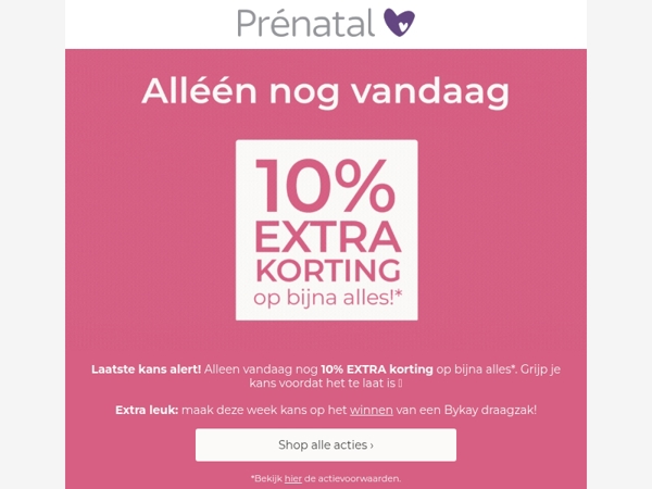 Laatste kans alert ⏰ 10% EXTRA korting op bijna alles