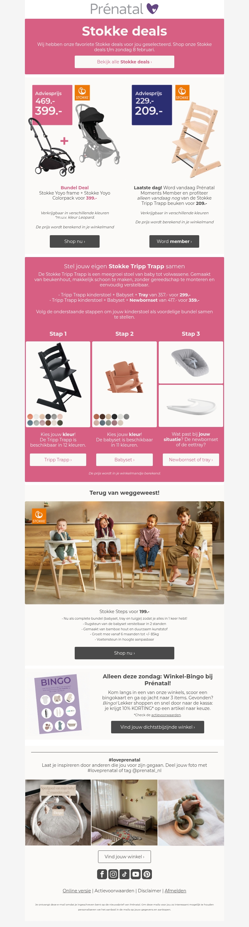 Stokke favorieten speciaal voor jou, Mail Stokke favorieten speciaal voor jou, Mail