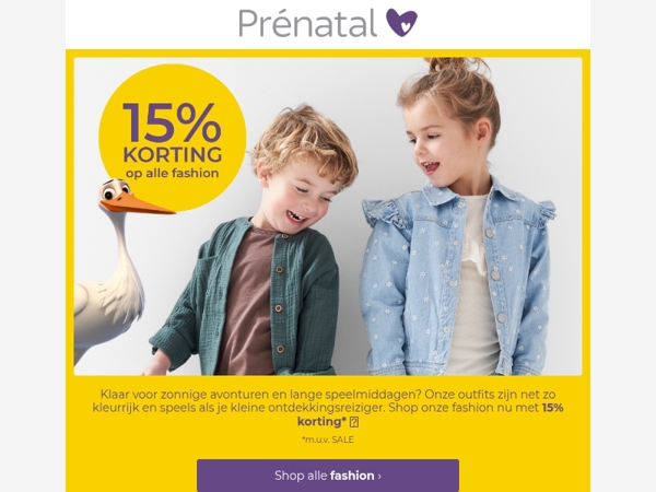 Scoor je favoriete item 🛍️ 15% korting op ALLE fashion!