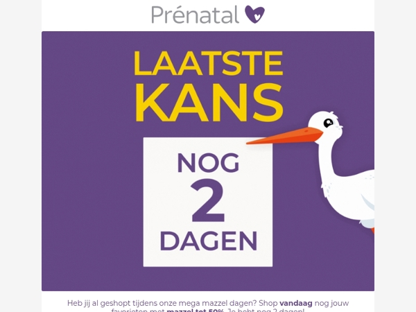 Nog maar 2 dagen mazzel! Alléén dit weekend fashion met 30% korting 🎉