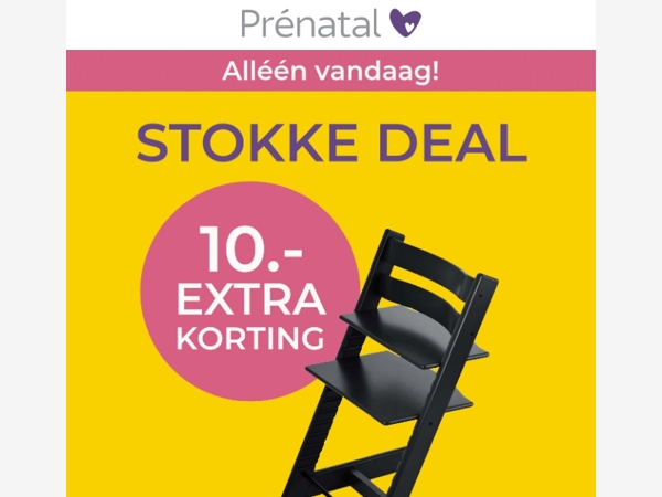 10.- extra korting op de Stokke Tripp Trapp! Alléén vandaag 🎉