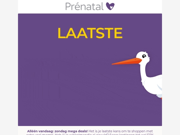 Laatste kans op mega mazzel 💛 Alléén vandaag nog kortingen tot 50%!